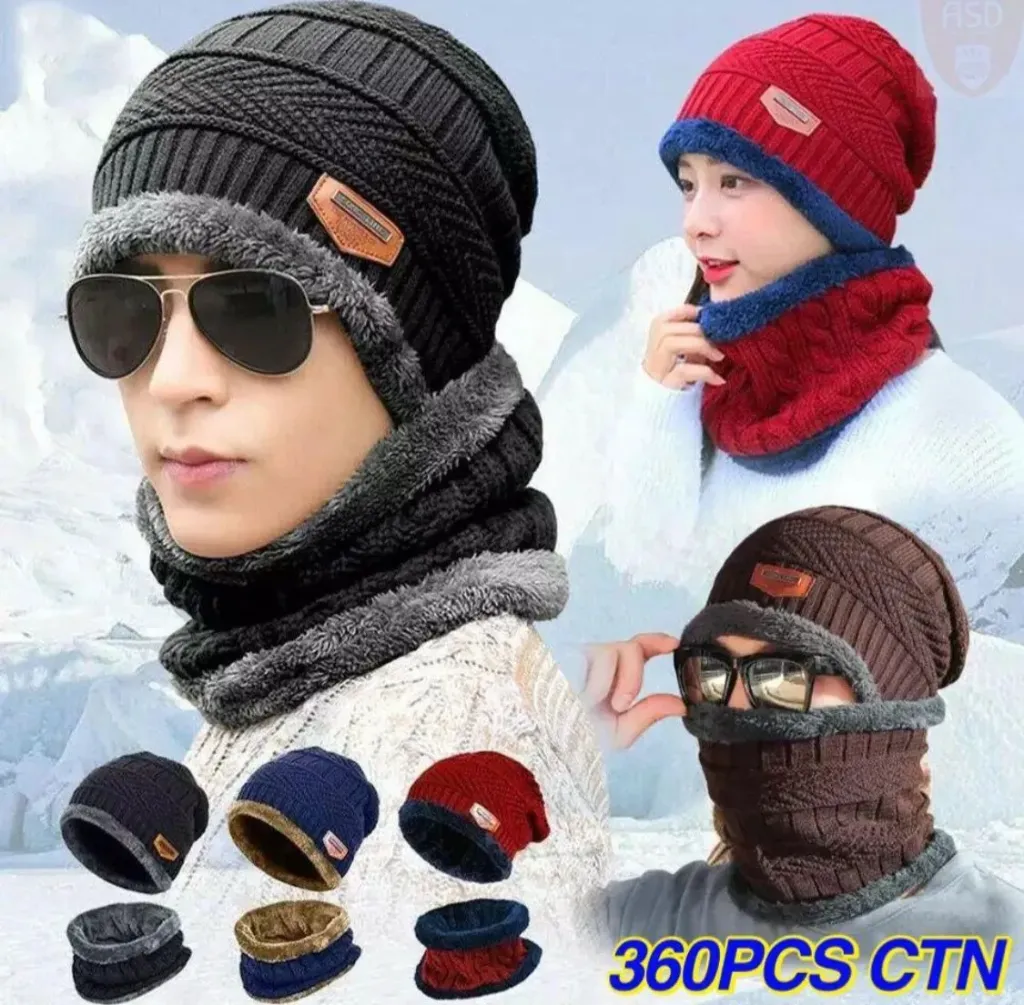 Winter cap with neck cover
