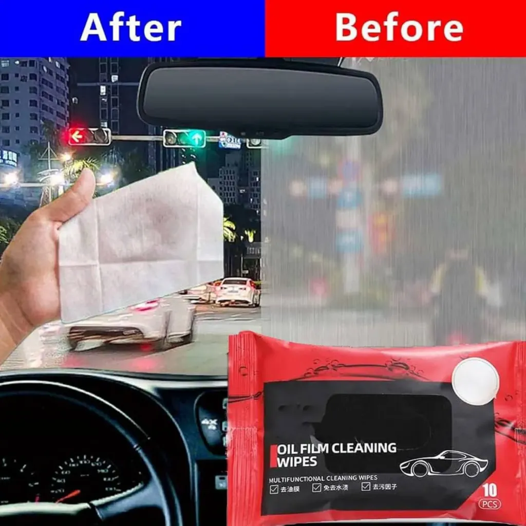 Car glass anti fog wipes 10 pc