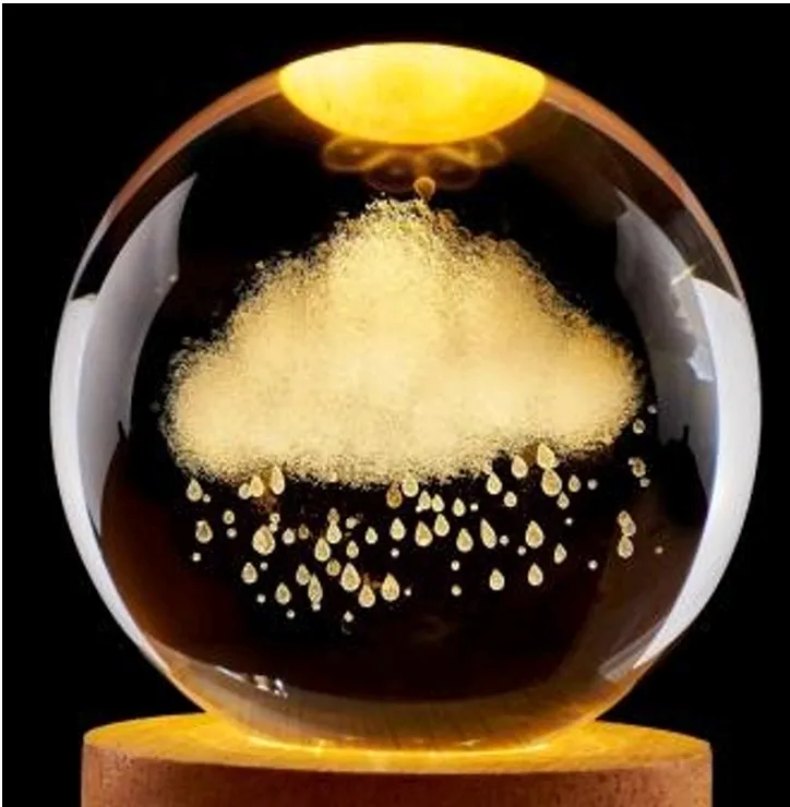 Falling Rain Crystal Ball