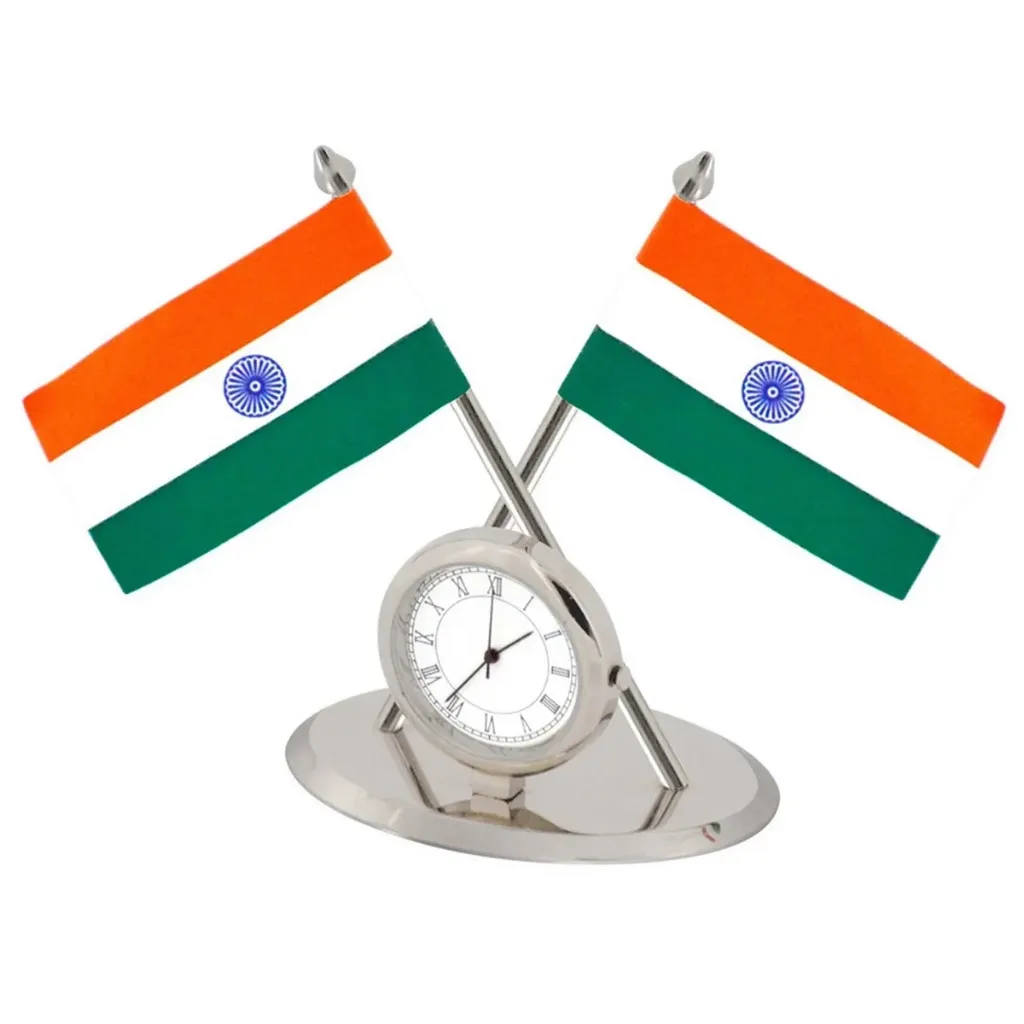 Cross Flag with Silver Watch